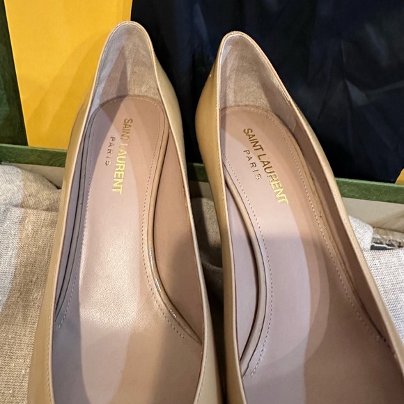 Saint Laurent Women's Tan Pumps,Size  37.5 - Picture 6 of 8
